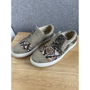 Tinstree Lepard Snakeskin Print Design Women's Comfort Walking Shoes Size 7.5